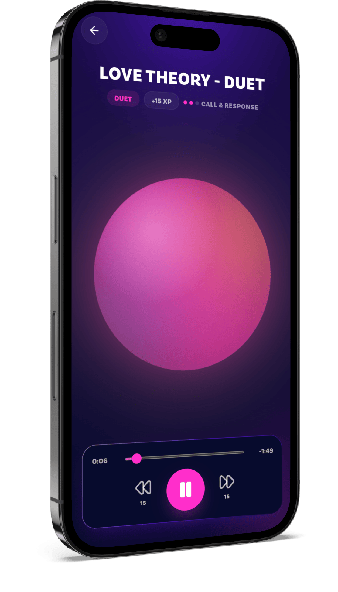 Sing on the Go duet screen