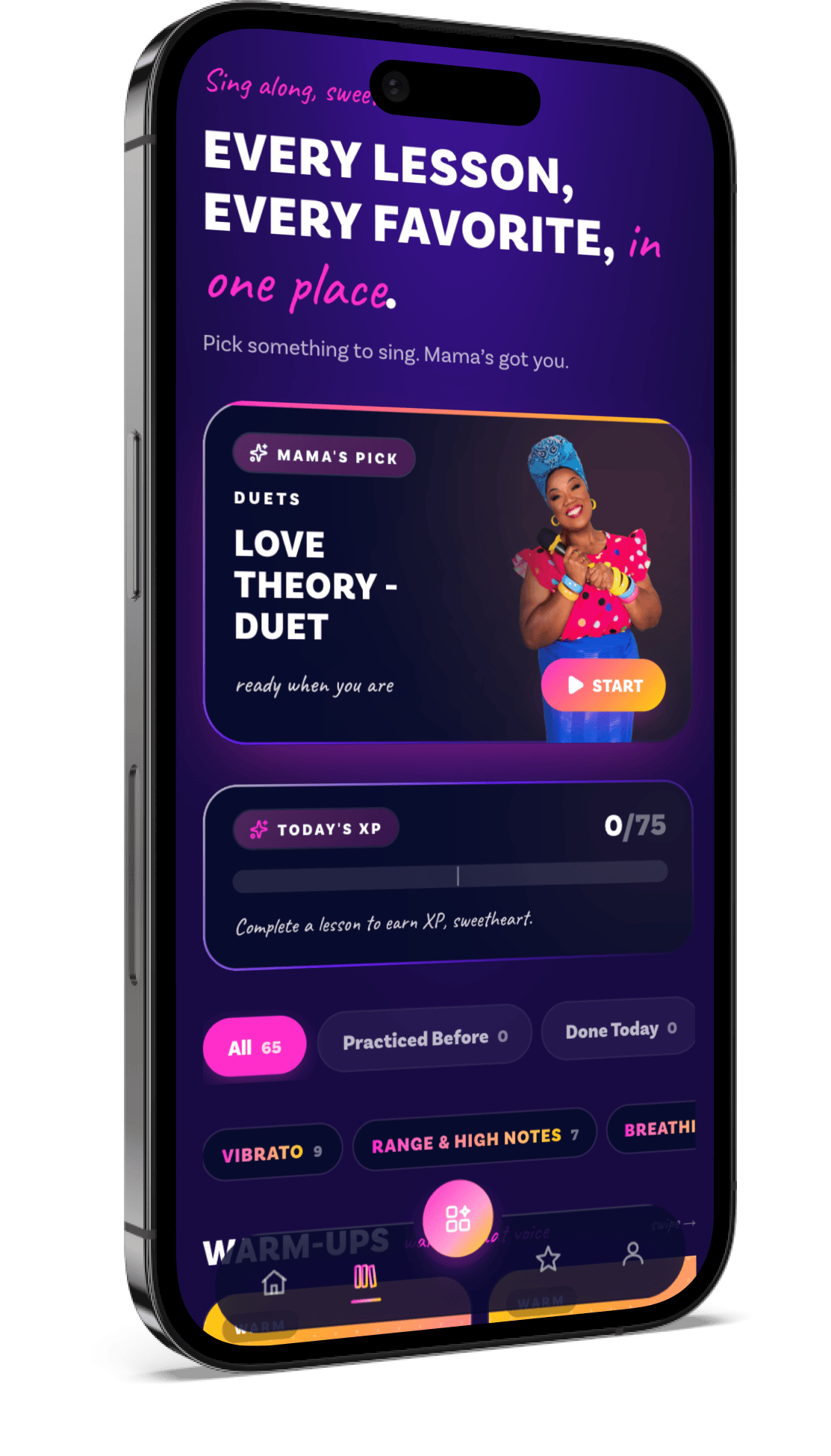 Sing on the Go lesson library